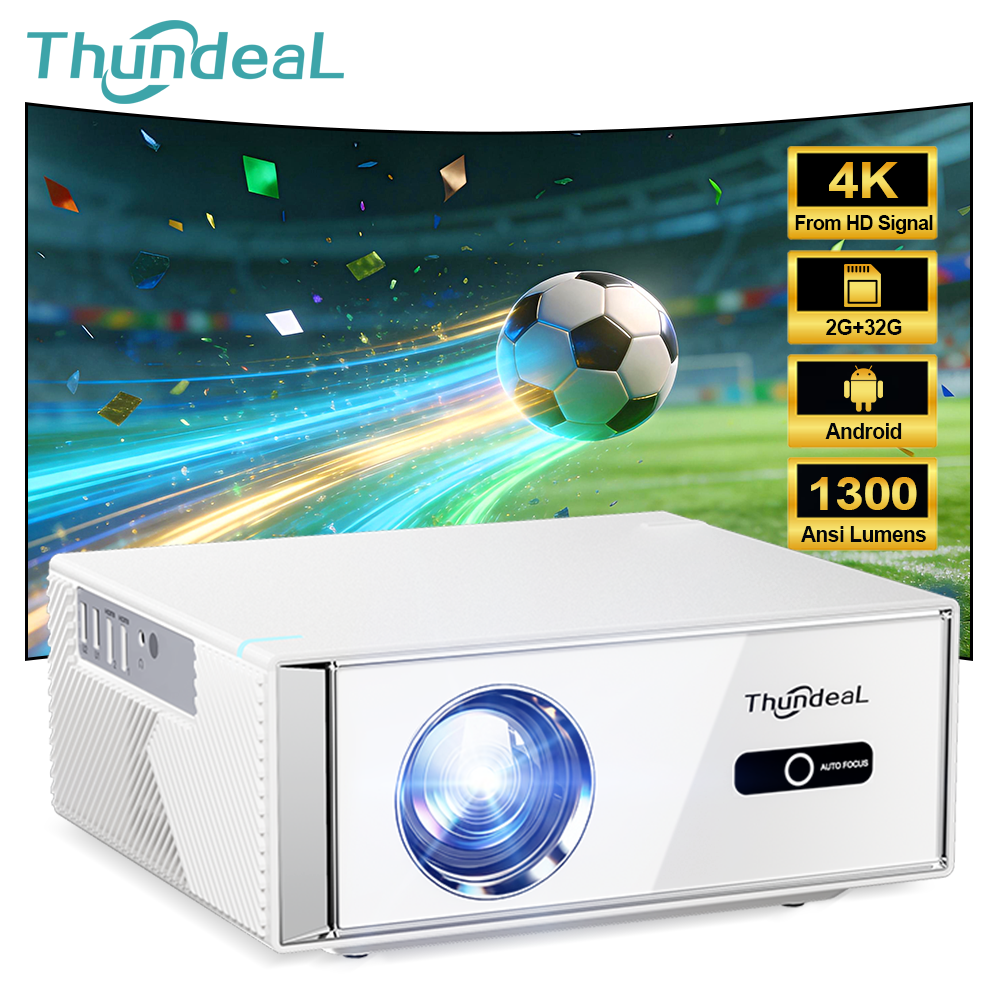 Video Home Cinema - ThundeaL TD95W Projector 4K Full HD