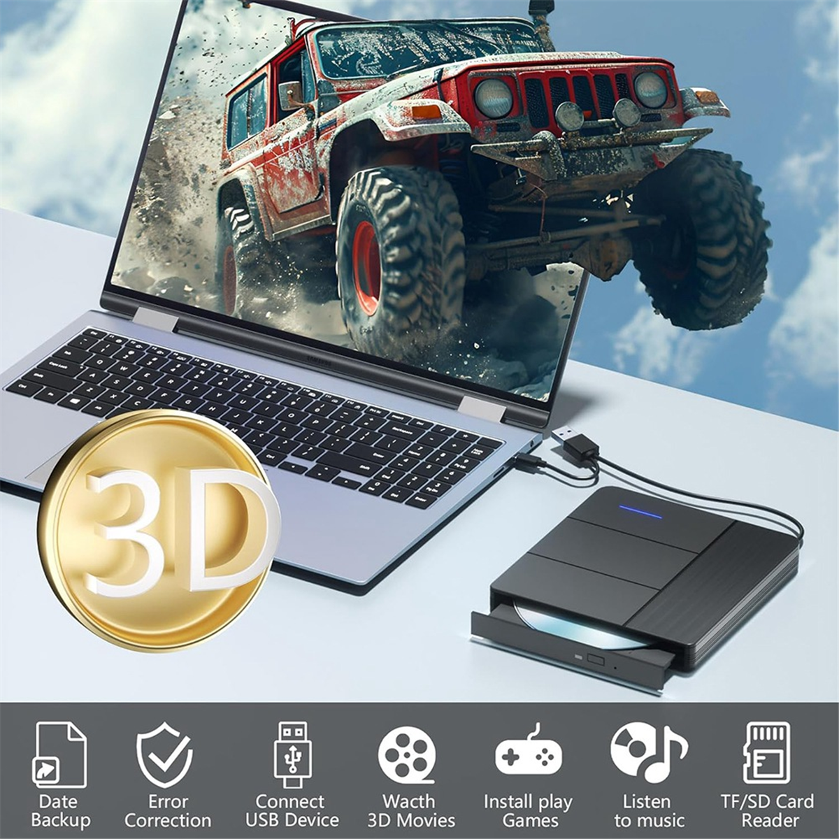 AT59 7 in 1 External Blu-Ray D - Blu Ray Disc Player recension och pris