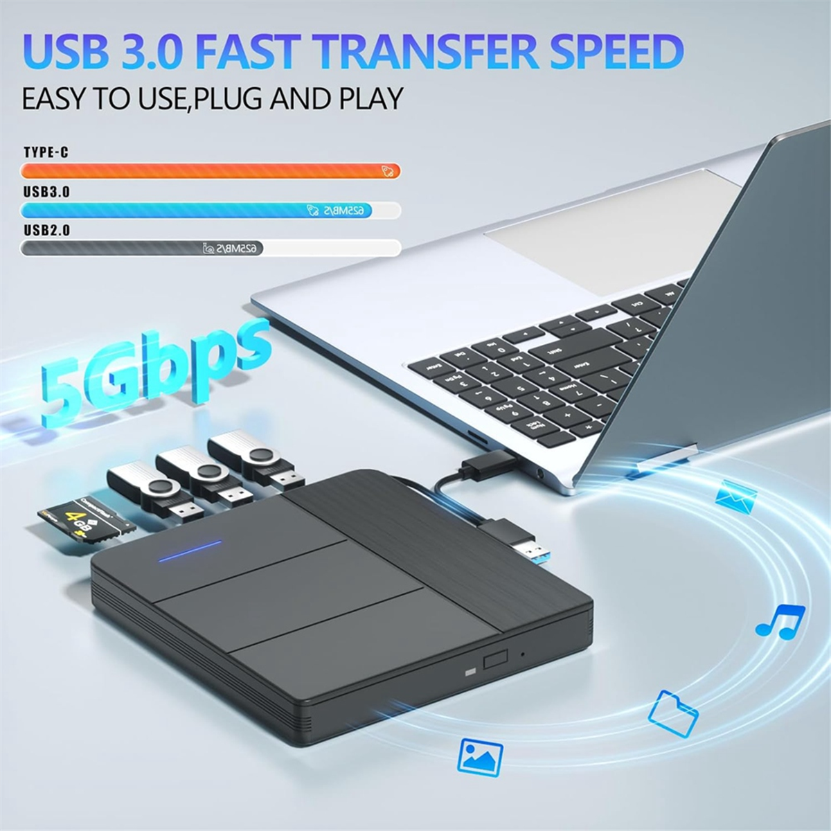 AT59 7 in 1 External Blu-Ray D - Blu Ray Disc Player recension och pris