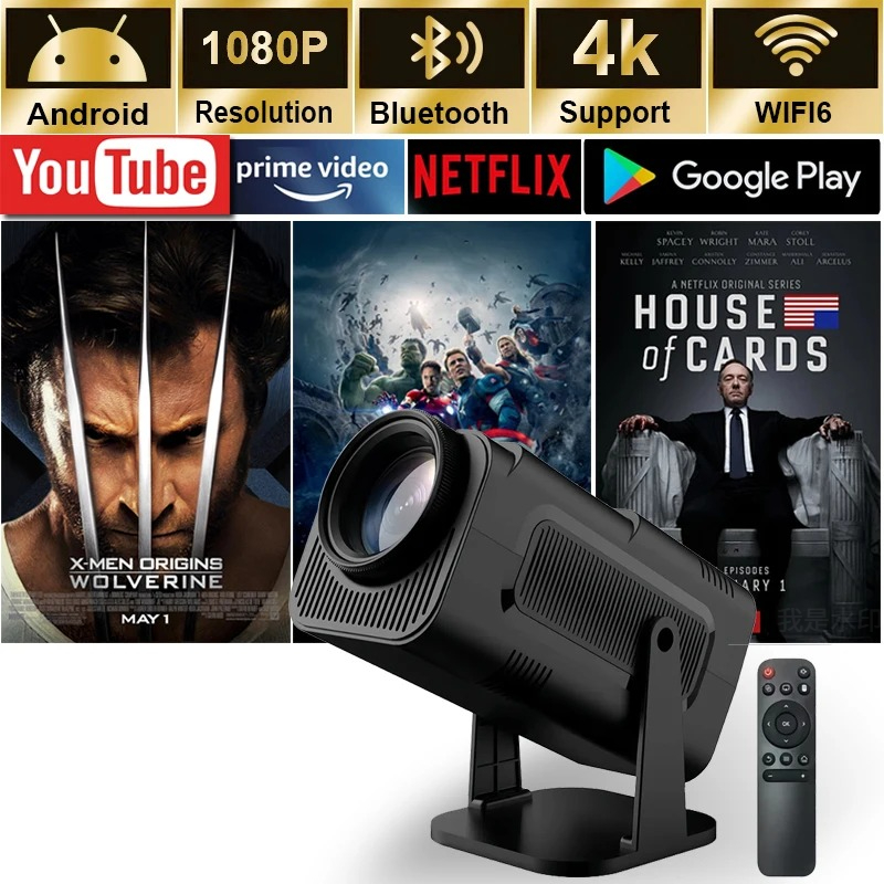 2025 4K Android 11 Projector N - Home Cinema Compact recension och pris