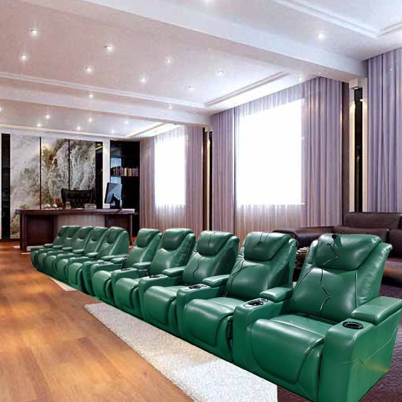-Green Color Home Furniture 4  - Home Cinema Recliner Chairs recension och pris