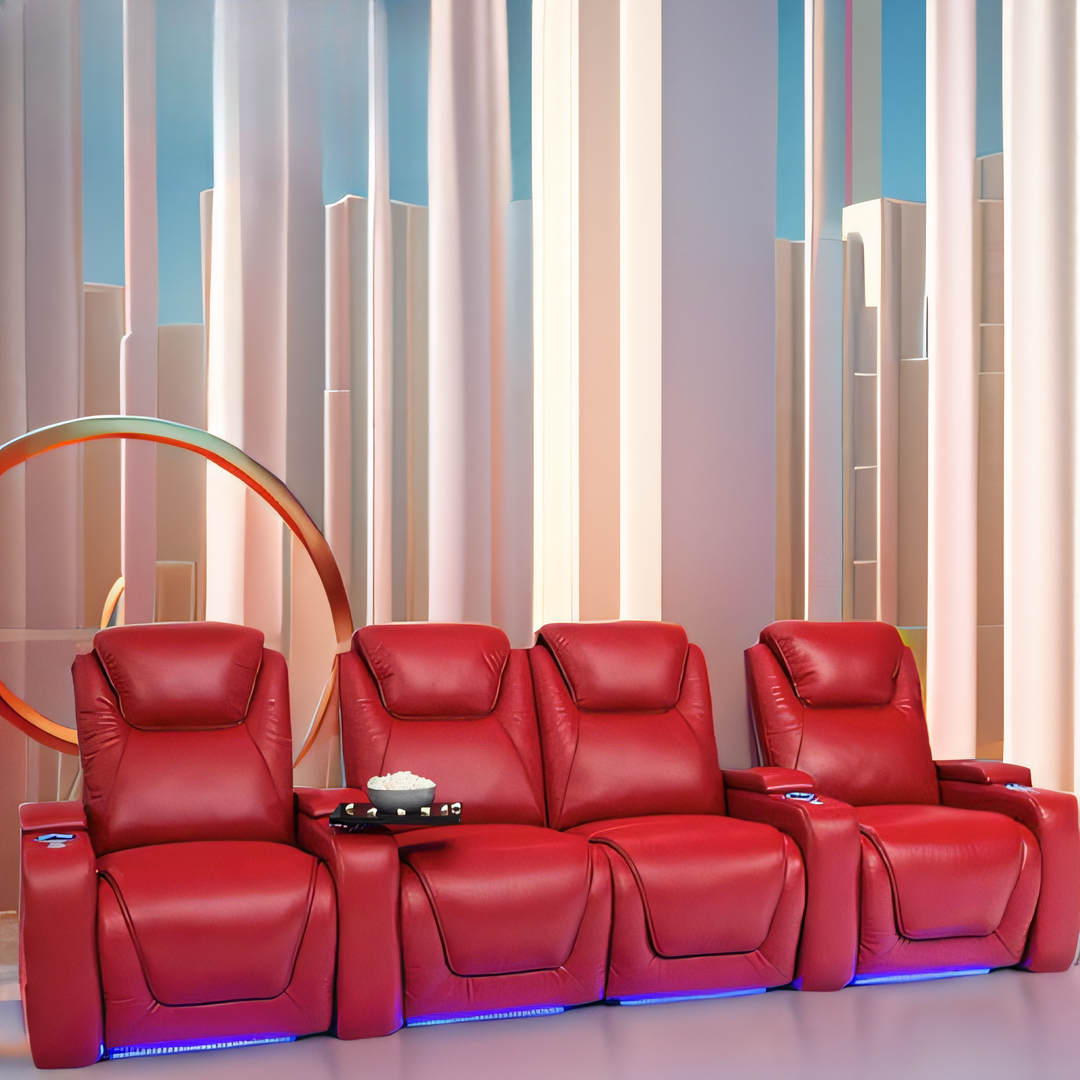 -Green Color Home Furniture 4  - Home Cinema Recliner Chairs recension och pris