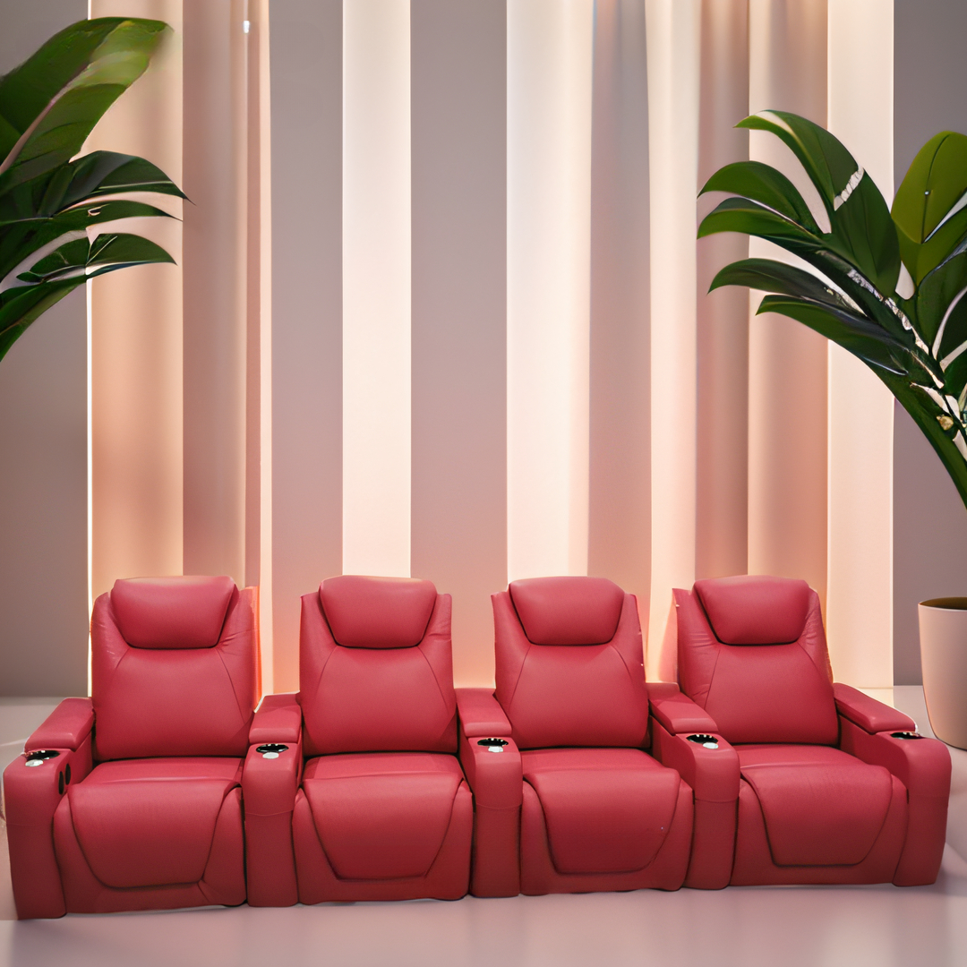 -Green Color Home Furniture 4  - Home Cinema Recliner Chairs recension och pris