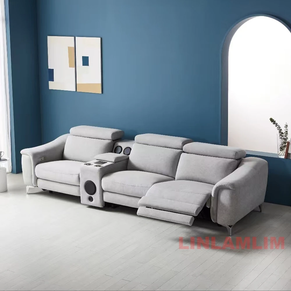 Modern Power Reclining Genuine - Home Cinema Sofa recension och pris