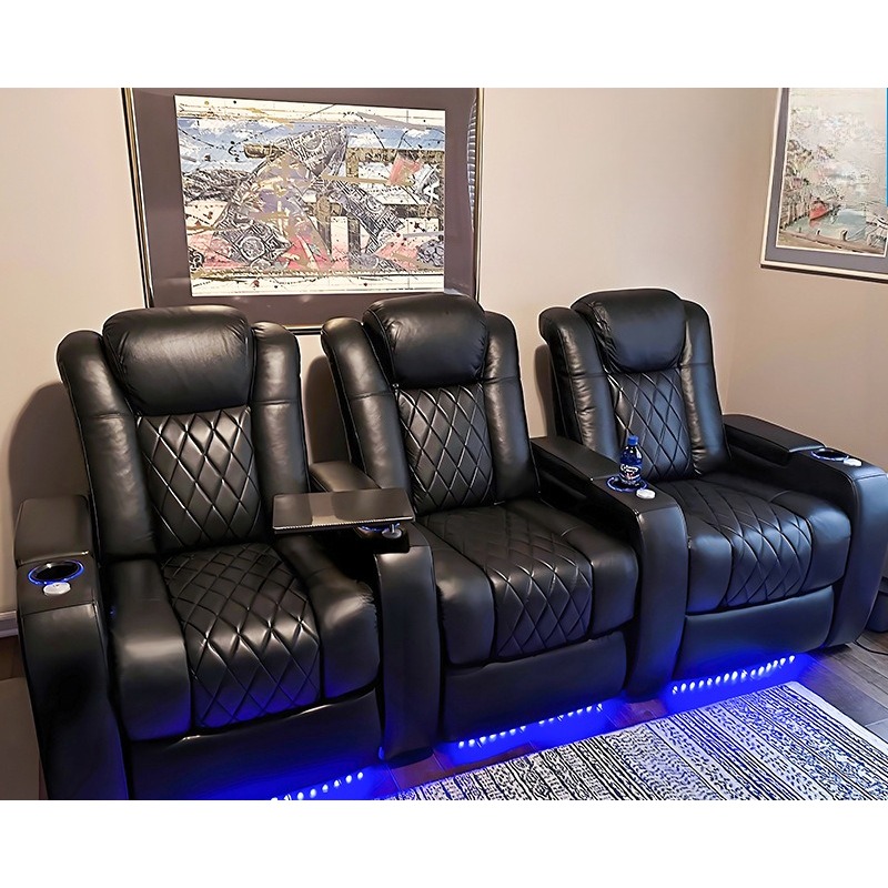 Genuine Leather Modern Home Th - Home Cinema Recliner Chairs recension och pris
