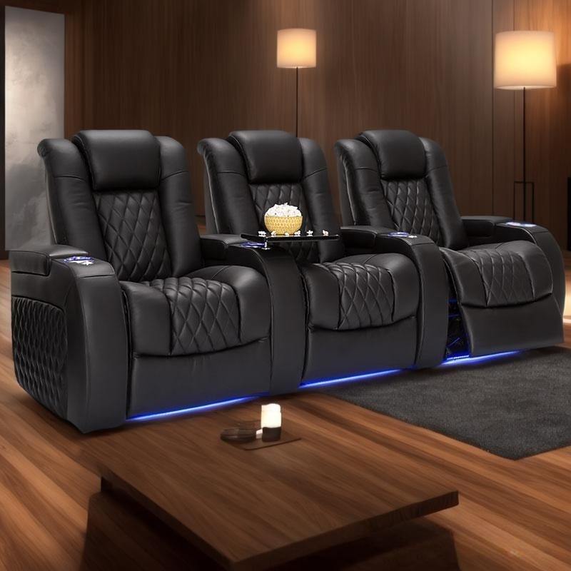 Genuine Leather Modern Home Th - Home Cinema Recliner Chairs recension och pris