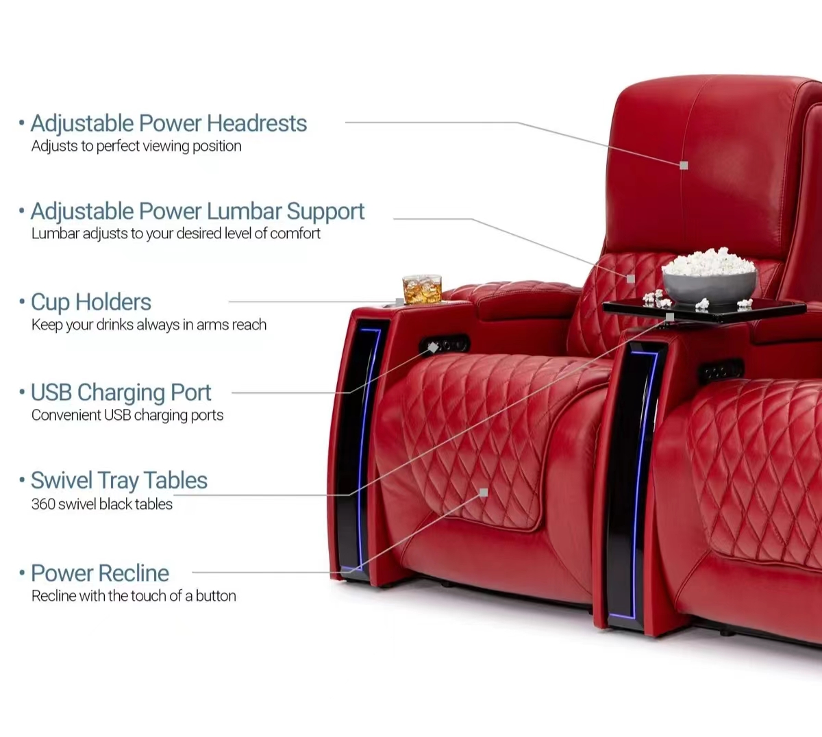 Factory Customized  Electric S - Home Cinema Sofa recension och pris