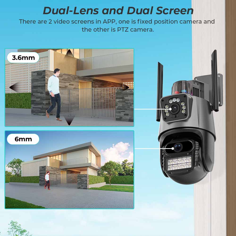 BESDER Wifi PTZ Camera 8MP Dua - Home Cinema Sony recension och pris