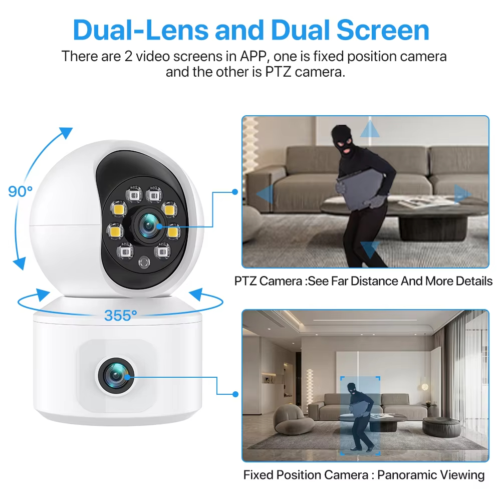 6MP iCsee WiFi IP Camera Dual  - Home Cinema Sony recension och pris