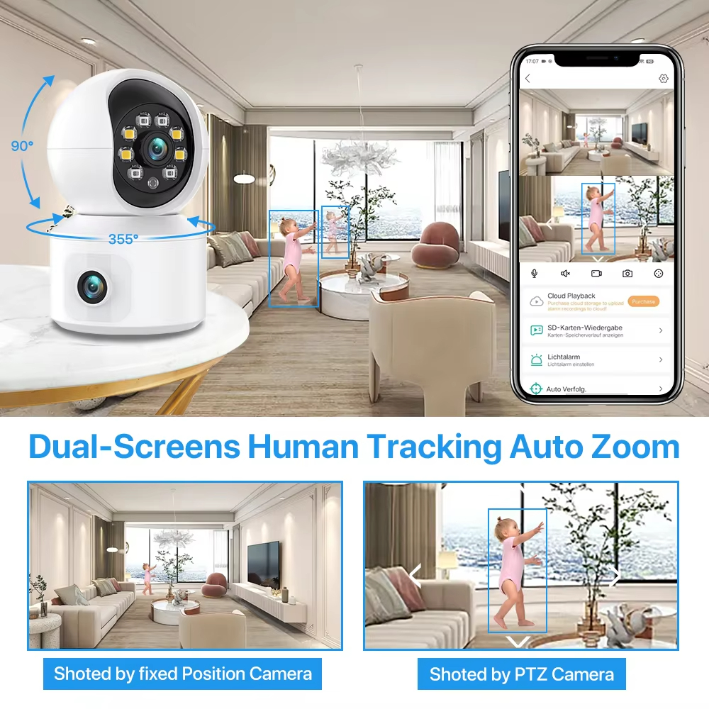 6MP iCsee WiFi IP Camera Dual  - Home Cinema Sony recension och pris