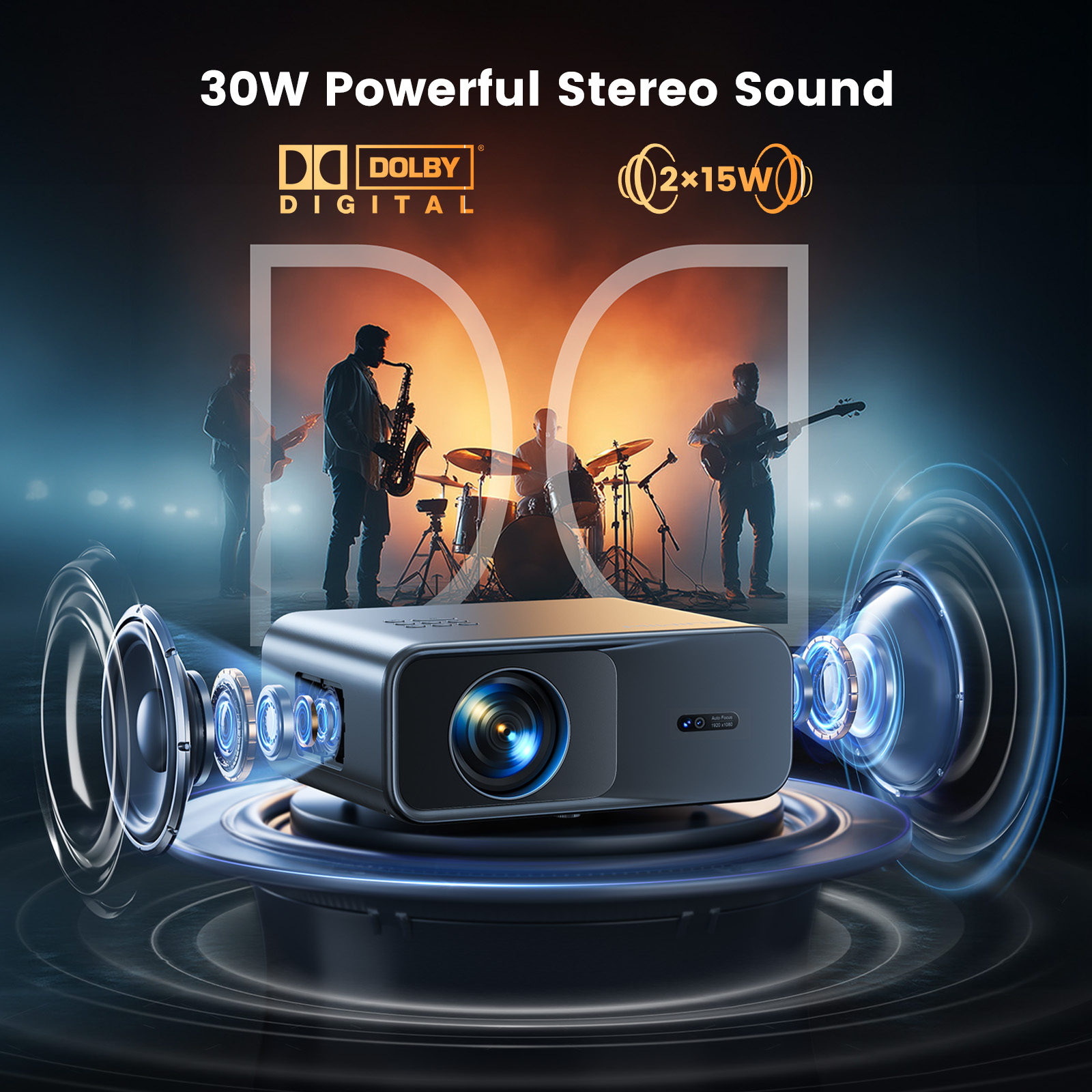 WIMIUS 1200 ANSI Projector 4K  - Video Home Cinema recension och pris