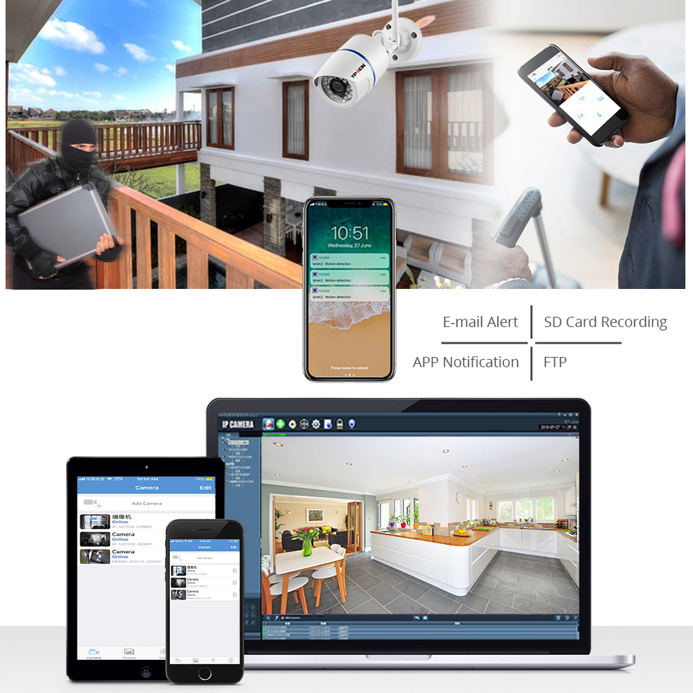 IP Camera WiFi 4MP Outdoor Hom - Home Cinema Sony recension och pris