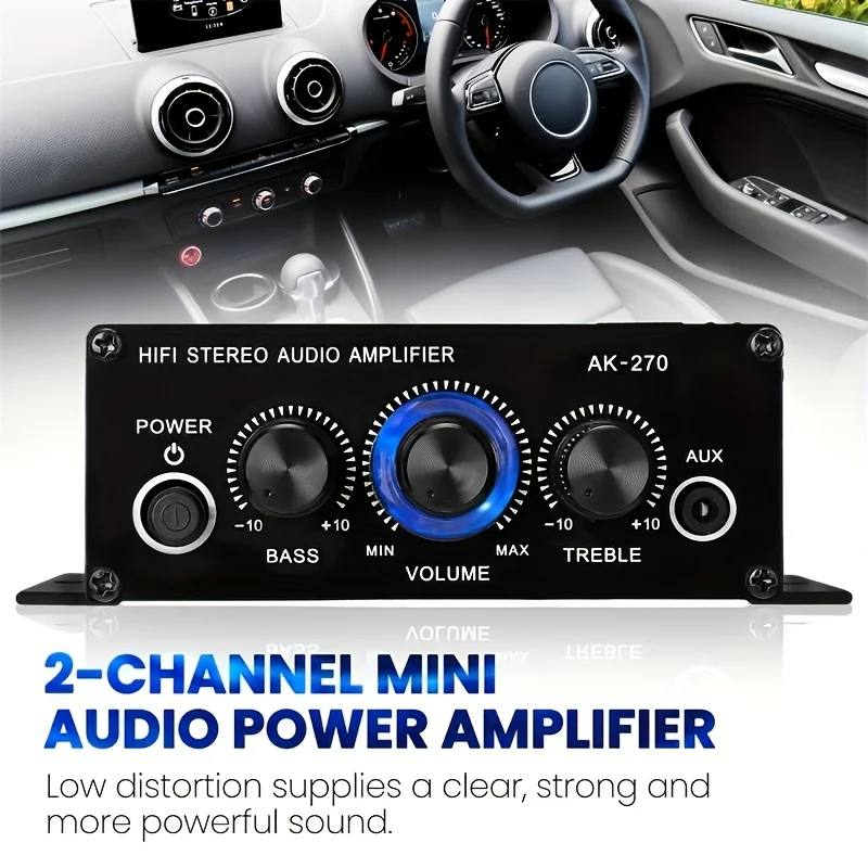 AK-270 HiFi Stereo Amplifier 4 - Home Cinema Theater recension och pris