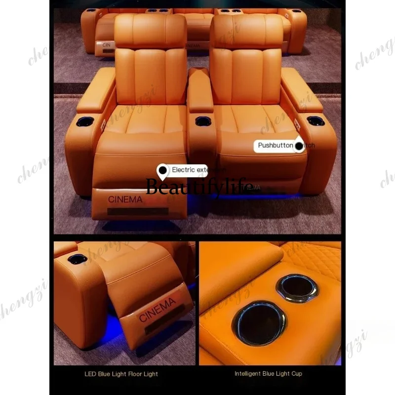 G153 Luxury Genuine Leather El - Home Cinema Theater recension och pris