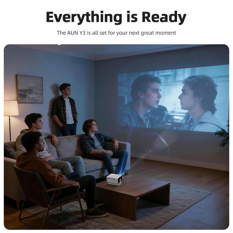AUN Y3 MINI Projector Home The - Home Cinema Compact recension och pris