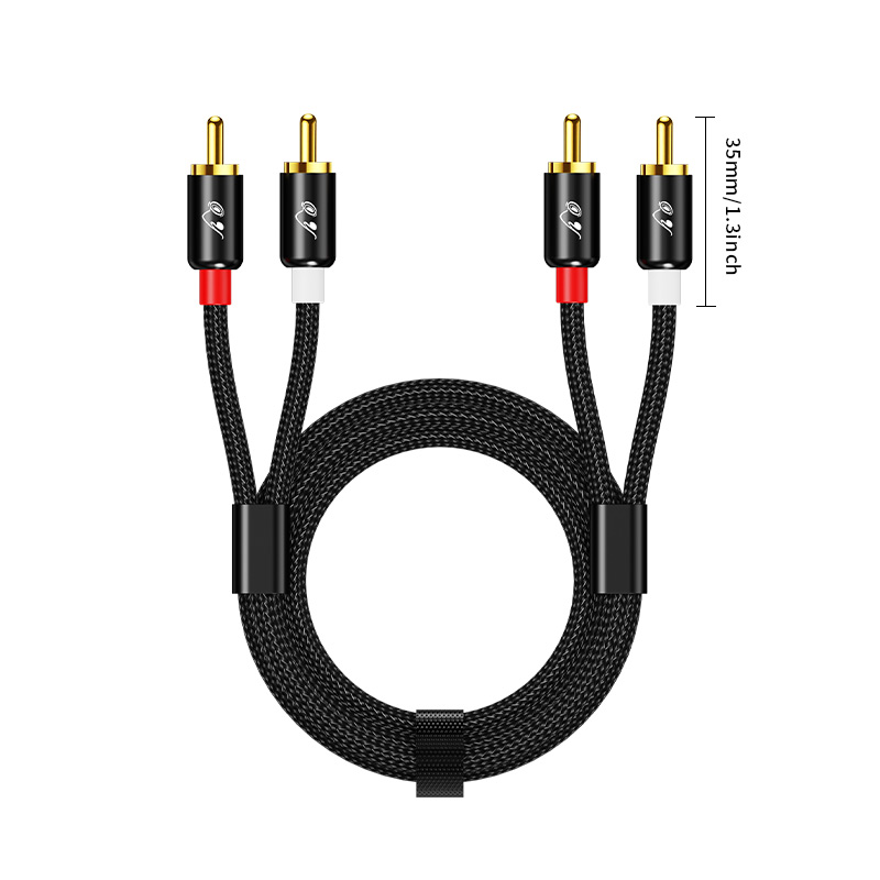 RG 2 RCA to 2 RCA Stereo Cable - Home Cinema Theater recension och pris