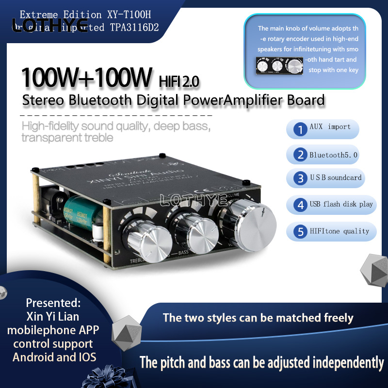100w+100w Bluetooth 5.0 Power  - Home Cinema Theater recension och pris