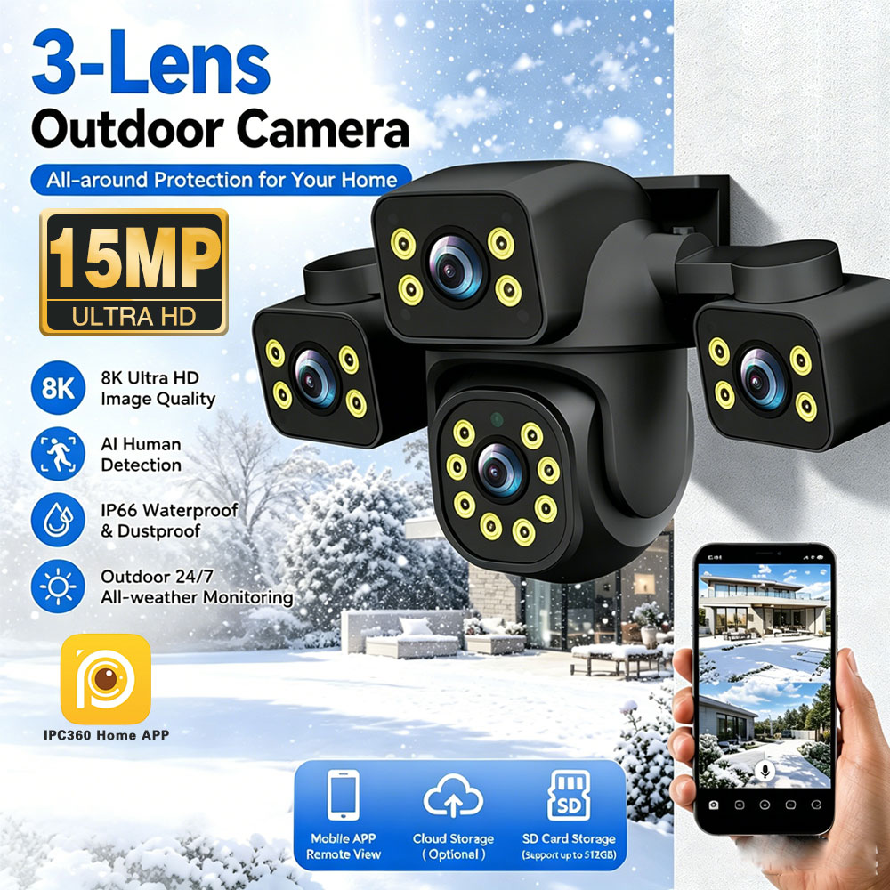8K 15MP Security WIFI Camera T - Home Cinema Sony recension och pris