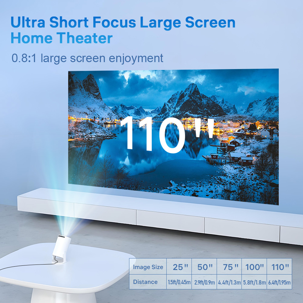 LynCast Projector X1BQ 4K Andr - Video Home Cinema recension och pris