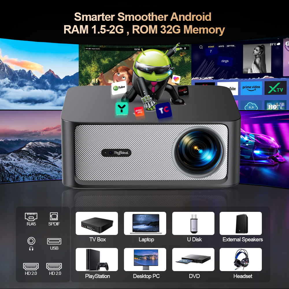 ThundeaL 3000Ansi 4K Full HD P - Video Home Cinema recension och pris