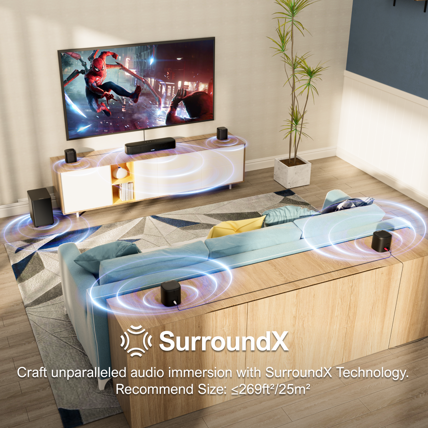 ULTIMEA 7.1 Channel Sound Bar  - Home Cinema Theater recension och pris