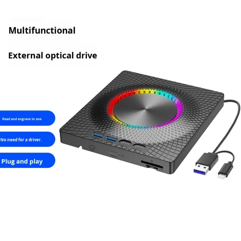 7 in 1 USB3.0&Type C CD DVD Pl - Blu Ray Disc Player recension och pris