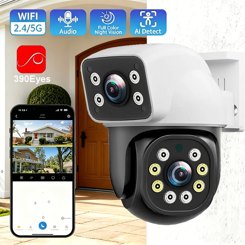8MP Dual Lens WiFi IP Camera A - Home Cinema Sony recension och pris