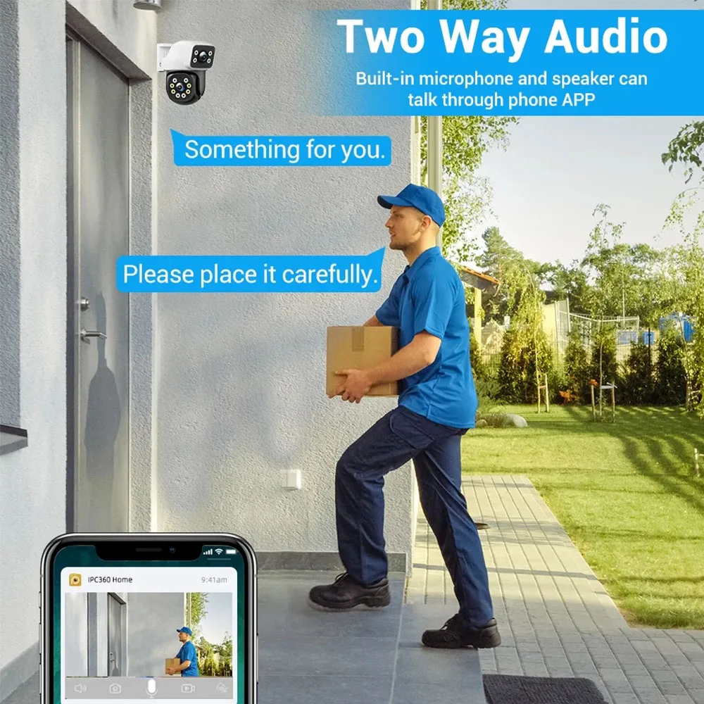 8MP Dual Lens WiFi IP Camera A - Home Cinema Sony recension och pris