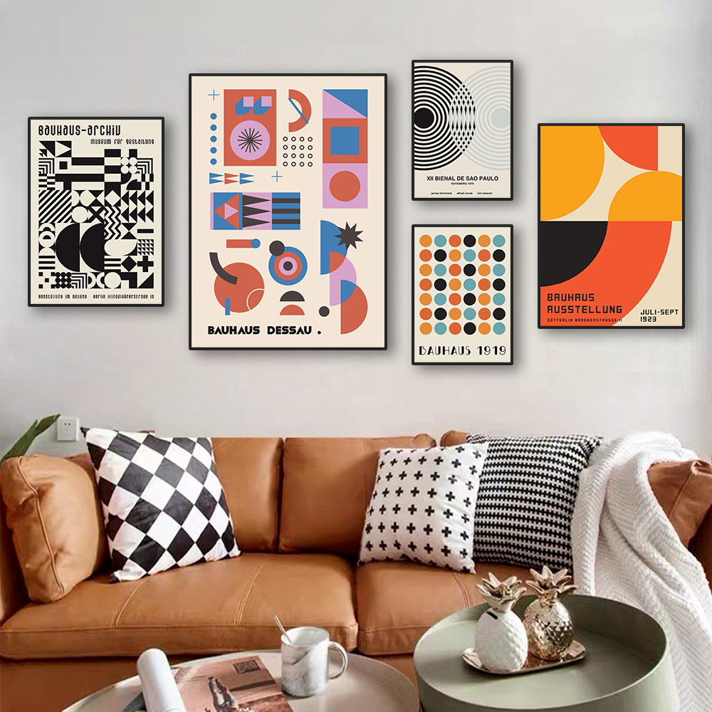 Modern Abstract Bauhaus Archit - Home Cinema Wall recension och pris