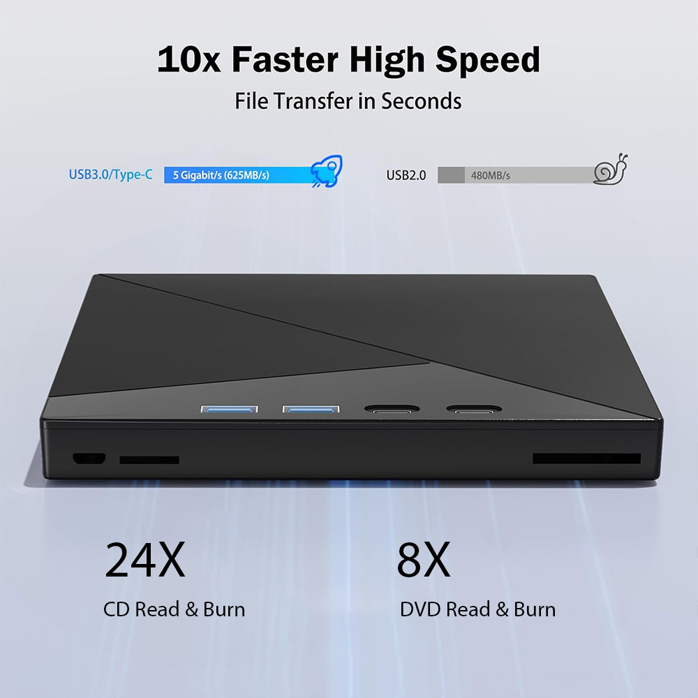 External CD/DVD Drive for Lapt - Blu Ray Disc Player recension och pris