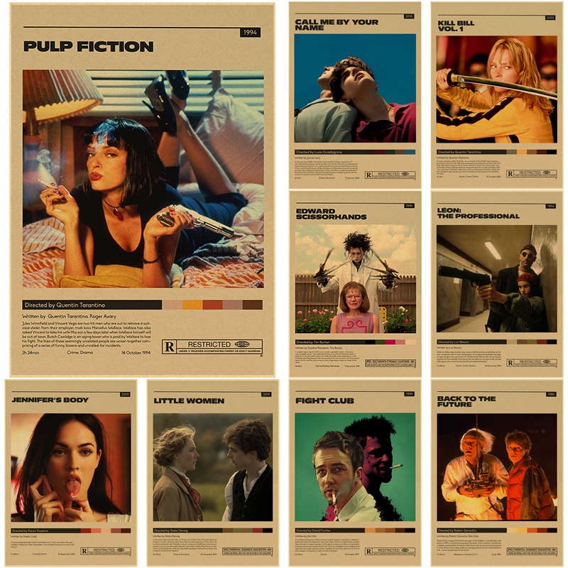 Classic Movie Posters Pulp Fic - Home Cinema Diy recension och pris