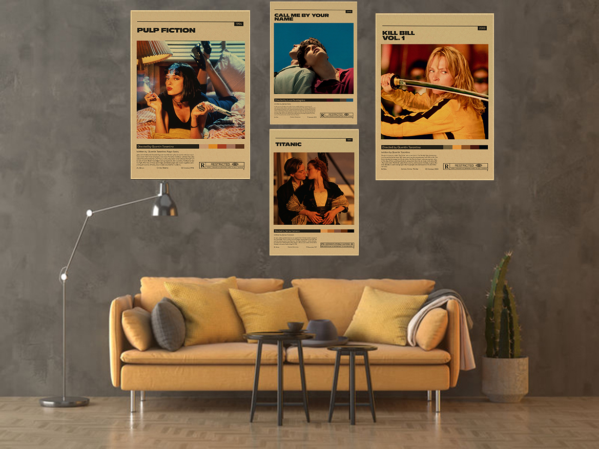 Classic Movie Posters Pulp Fic - Home Cinema Diy recension och pris