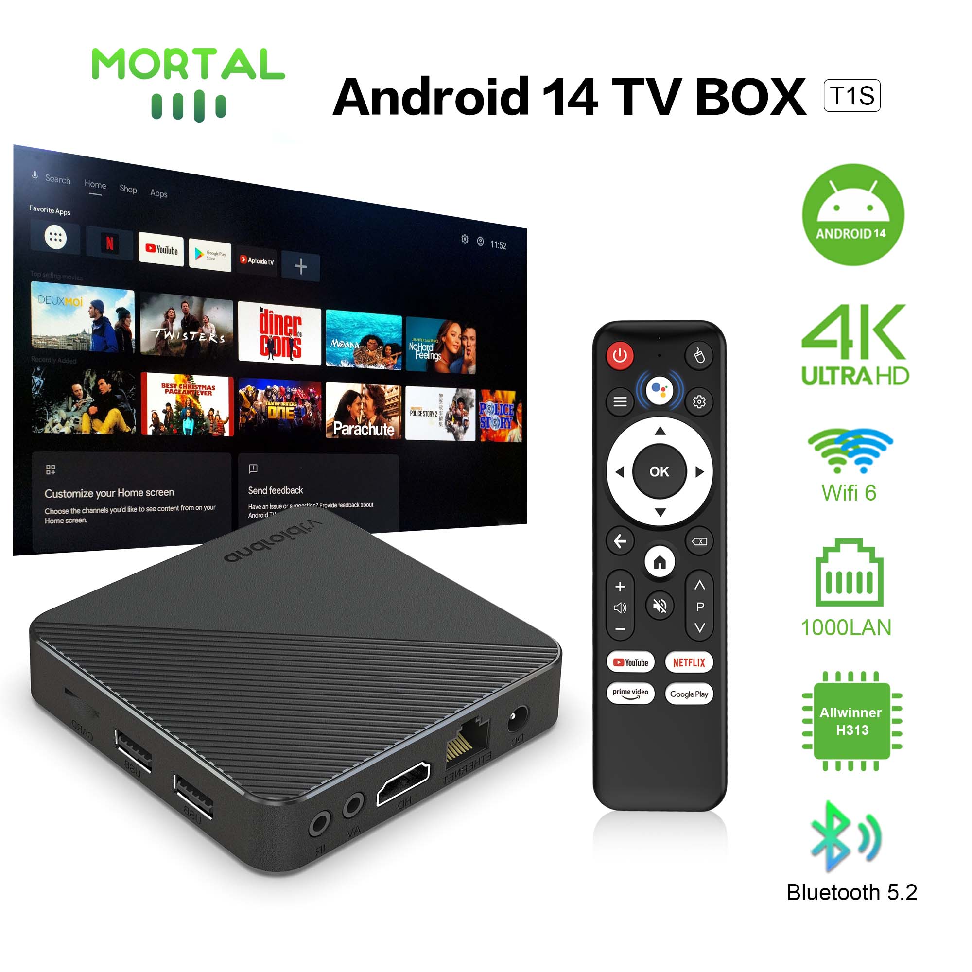 Android14 TV Box Smart Home th - Video Home Cinema recension och pris