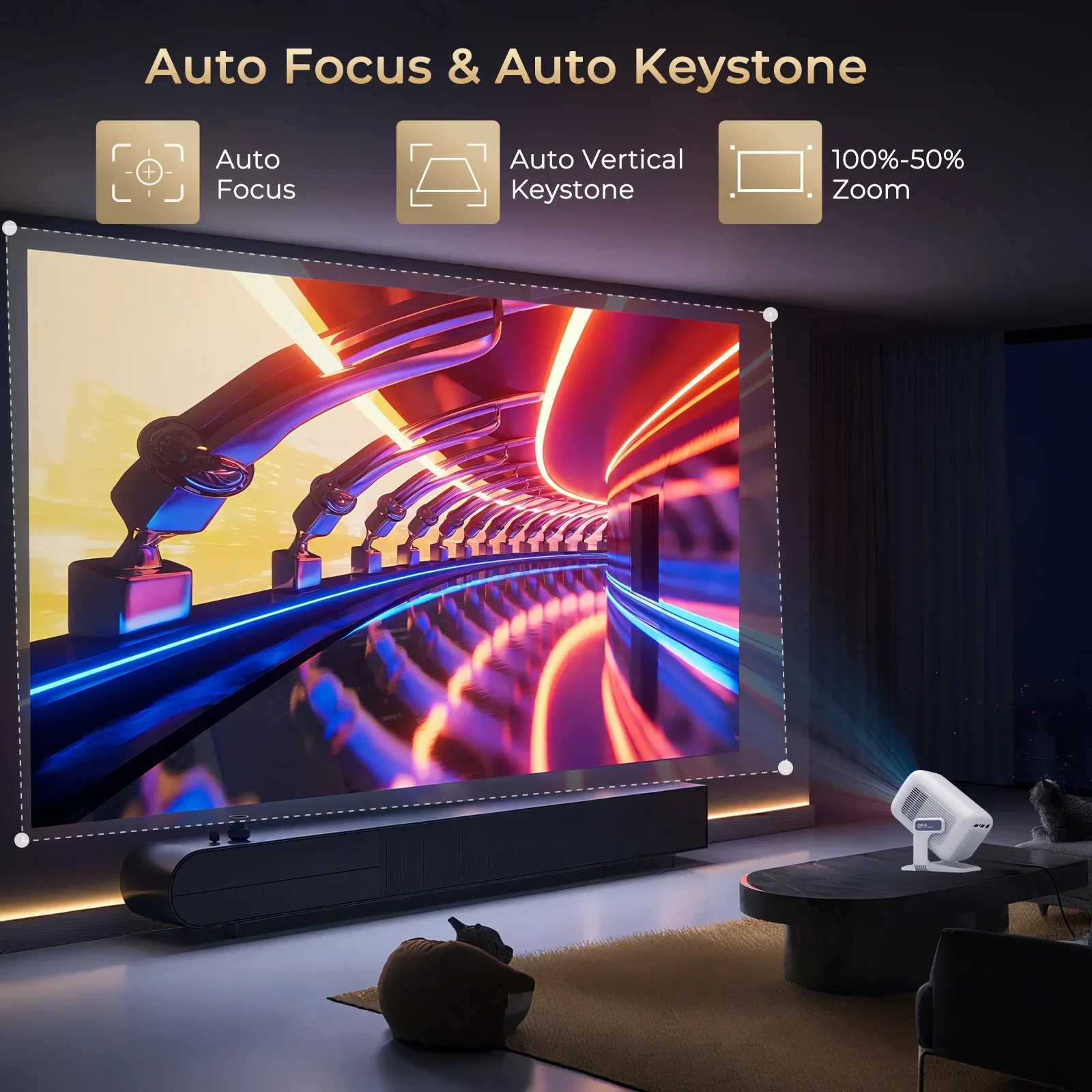 LynCast 4K X3AQ Projector 500A - Video Home Cinema recension och pris