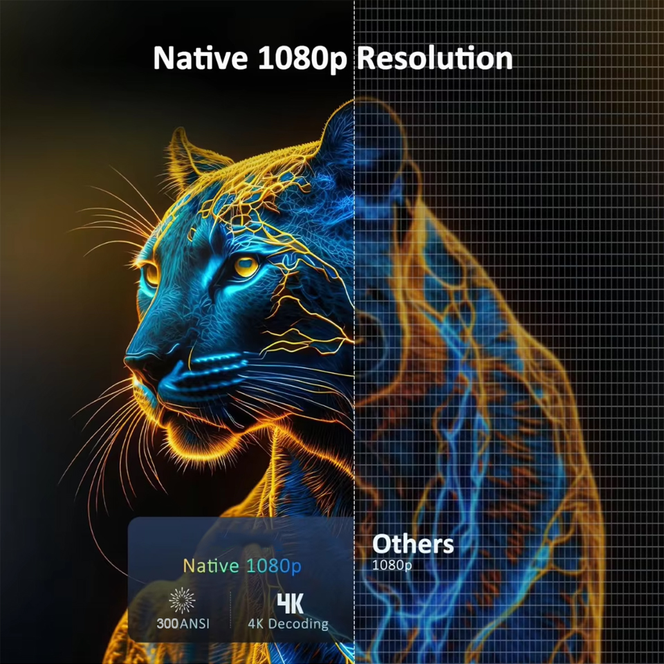 2026 New HY300 Projector 4K An - Video Home Cinema recension och pris