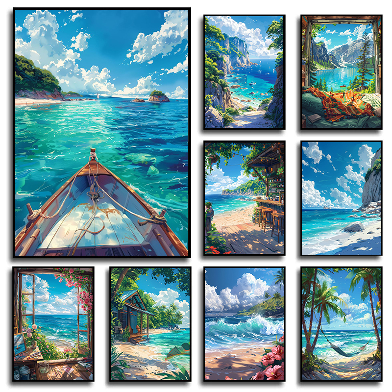 1pc frameless Canvas Painting  - Home Cinema Wall recension och pris